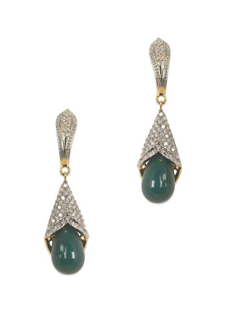 Green Drop Earrings - 1000322 - Very Small Image - 1