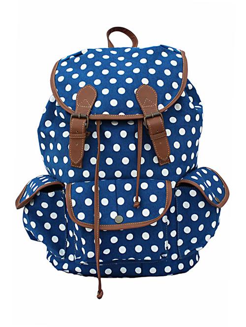 blue canvas bagpack - 10003282 - Very Small Image - 1