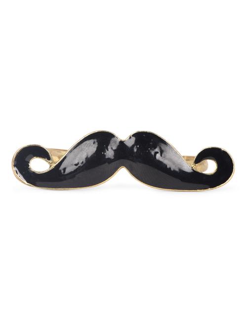Mustache Double Finger Ring - 1000395 - Very Small Image - 1