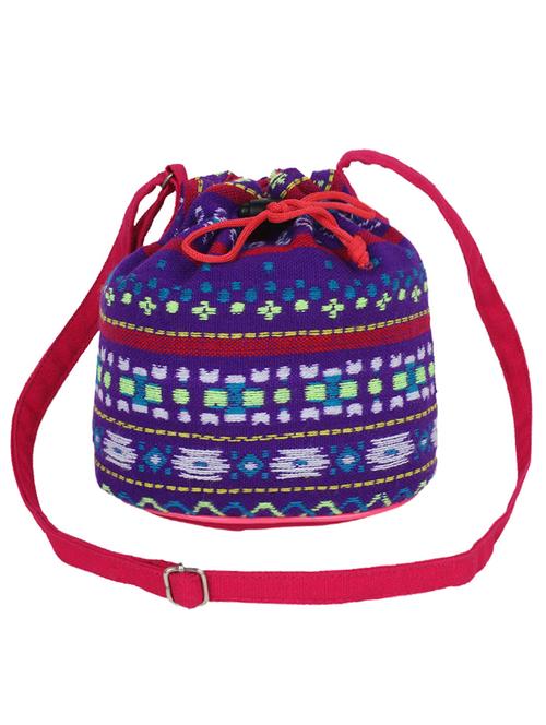 multi-colored canvas potli - 10008117 - Very Small Image - 1
