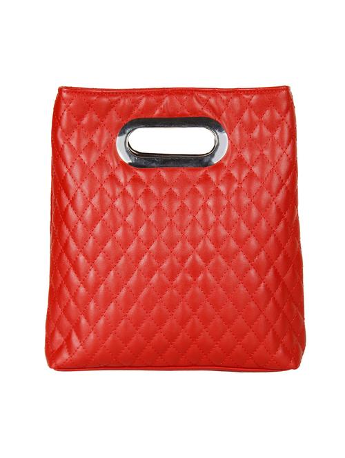 red quilted handle bag - 10008159 - Very Small Image - 1