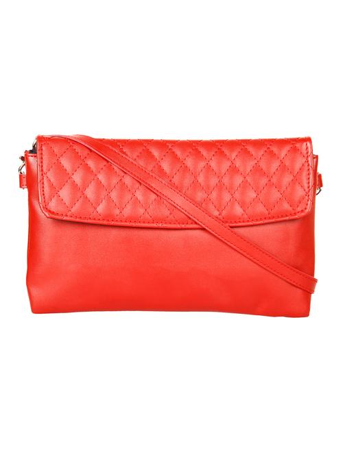 red leatherette quilted sling bag - 10008167 - Very Small Image - 1