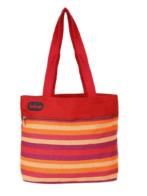 multi-colored canvas tote bag - 10008172 - Very Small Image - 1