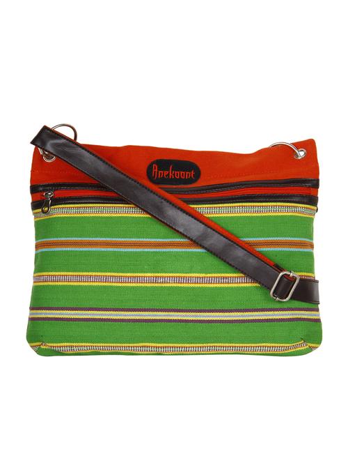 multi-colored canvas sling bag - 10008173 - Very Small Image - 1