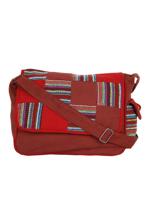 red canvas sling bag - 10008196 - Very Small Image - 1