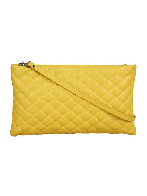 quilted yellow sling bag - 10008203 - Very Small Image - 1