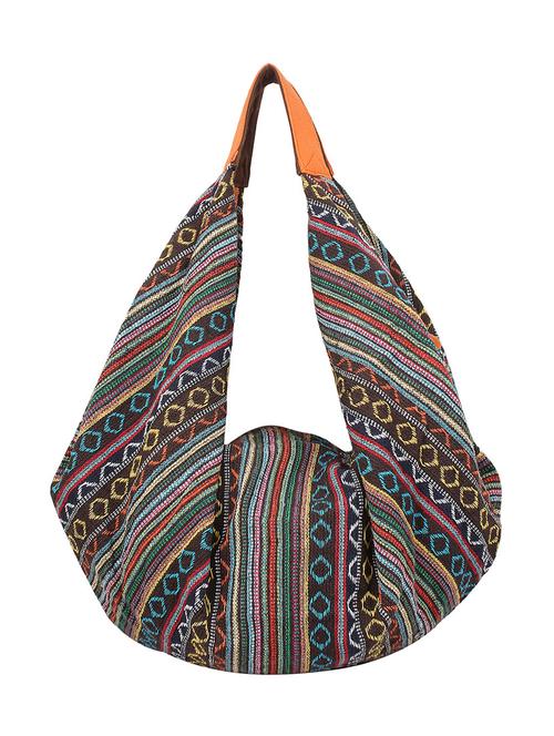 multi-colored canvas handbag - 10008218 - Very Small Image - 1