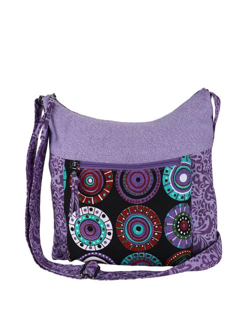purple polyester sling bag - 10008243 - Very Small Image - 1