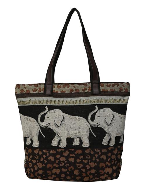 multi-colored cotton tote bag - 10008290 - Very Small Image - 1
