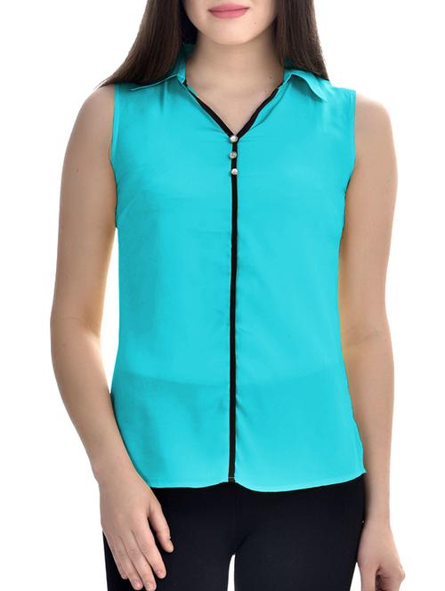 contrast piping detail top - 10010114 - Very Small Image - 1
