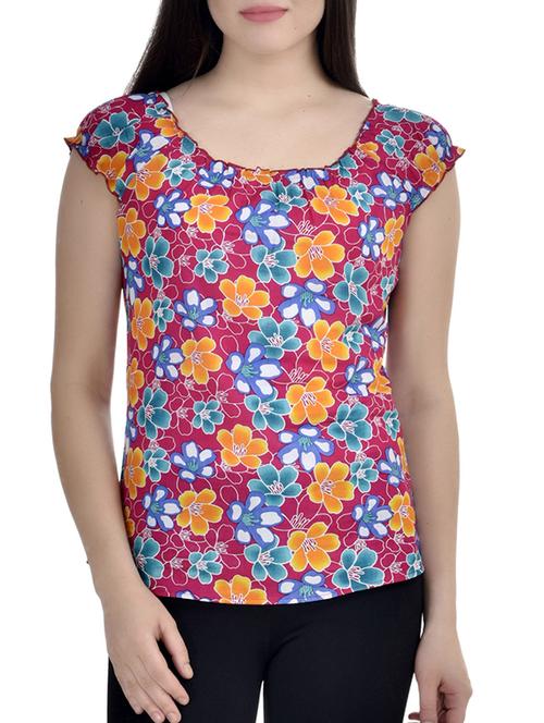 multi color cotton top. - 10010162 - Very Small Image - 1