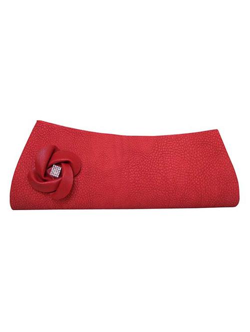 red leatherette clutch - 10011154 - Very Small Image - 1