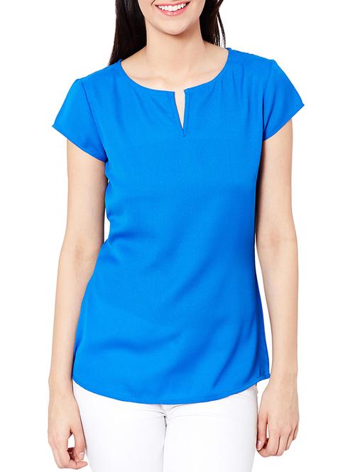 the vanca azure lace detailed top with cut out back - 10016767 - Very Small Image - 1