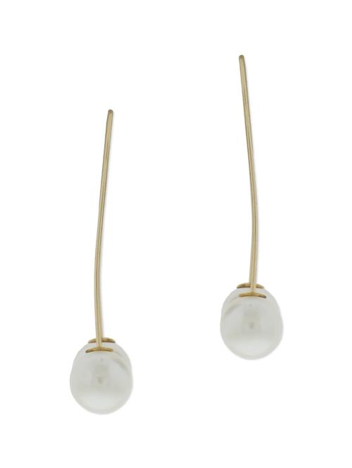 white, gold metal alloy earring - 10018909 - Very Small Image - 1