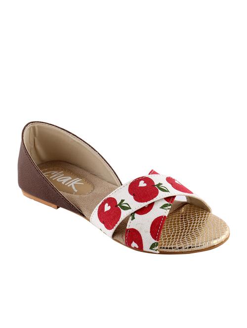 multicolor faux leather, canvas sandal - 10031692 - Very Small Image - 1