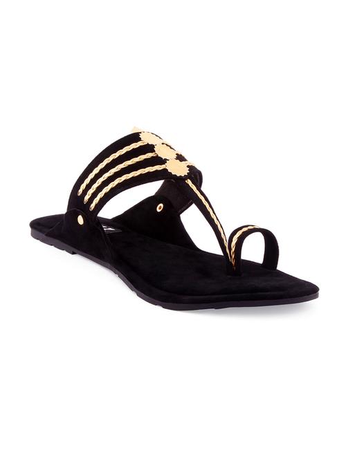 black suede kolhapuri - 10034369 - Very Small Image - 1