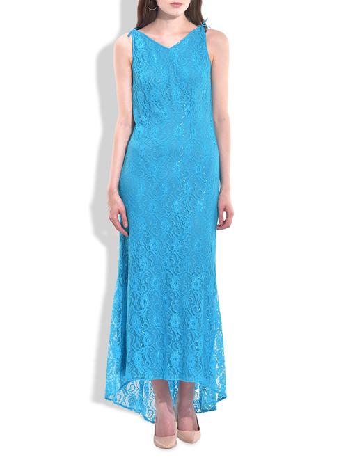 blue polyester dress - 10036758 - Very Small Image - 1