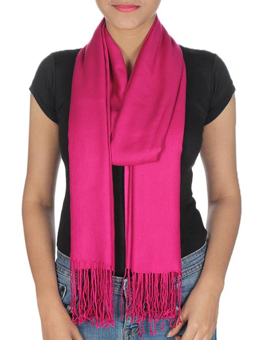 pink viscose scarf - 10038184 - Very Small Image - 1