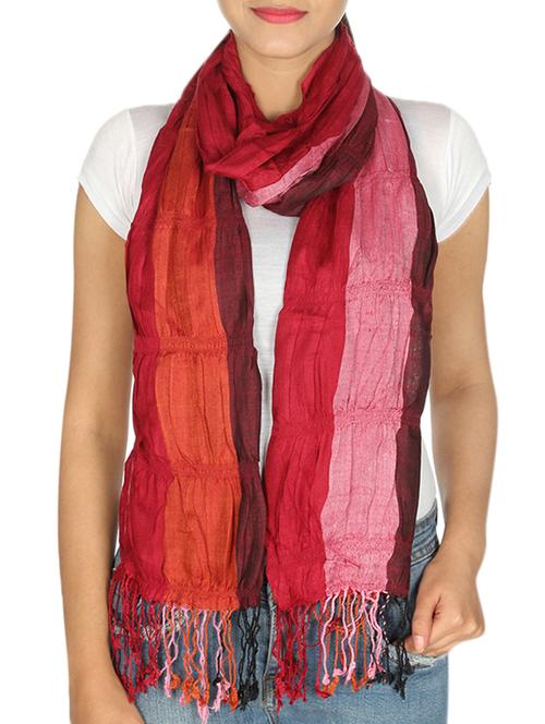 multi colored viscose scarf - 10038212 - Very Small Image - 1