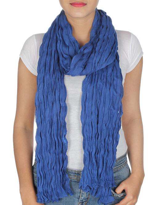 blue cotton scarf - 10038237 - Very Small Image - 1