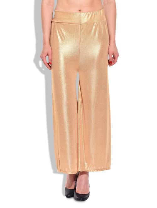 gold rayon palazzos - 10038342 - Very Small Image - 1