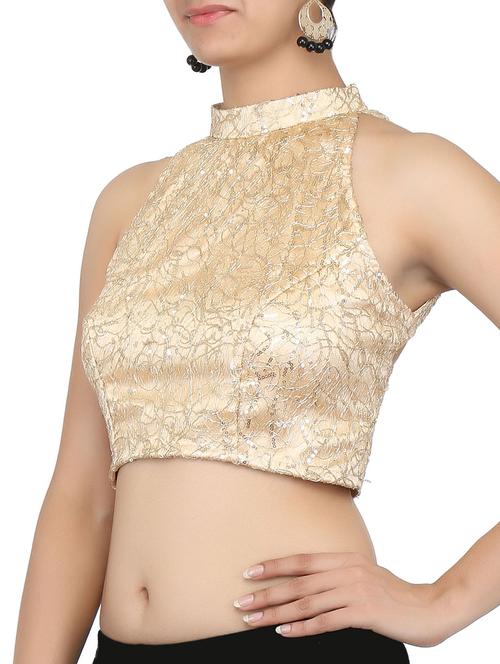 golden Golden Net Fabric blouse - 10046866 - Very Small Image - 1