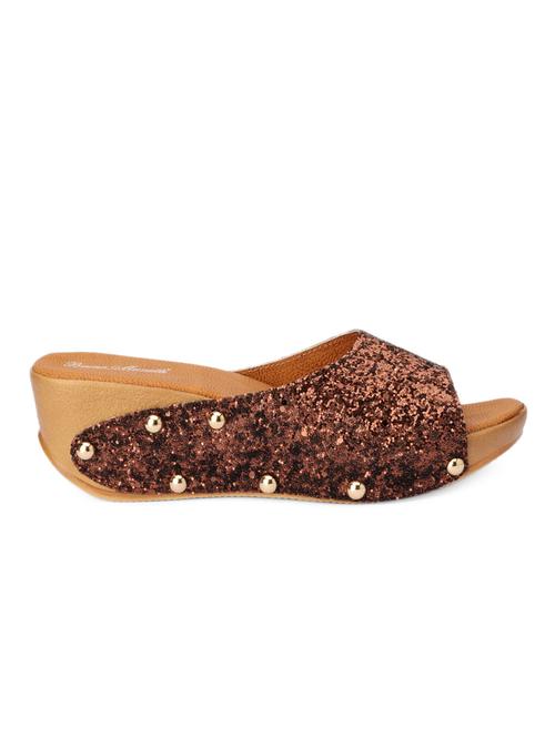 copper open-toed platform wedges - 1005730 - Very Small Image - 1