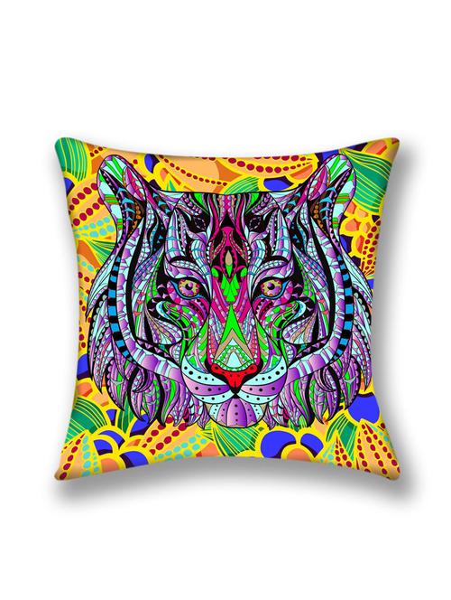 cushion pallete multi color lion face cushion cover (16x16) - 10059680 - Very Small Image - 1