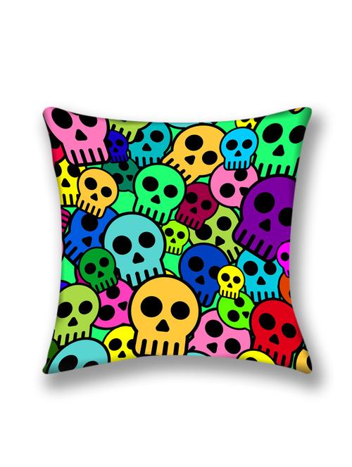 cushion pallete skull digital printed cushion cover (16x16) - 10059710 - Very Small Image - 1