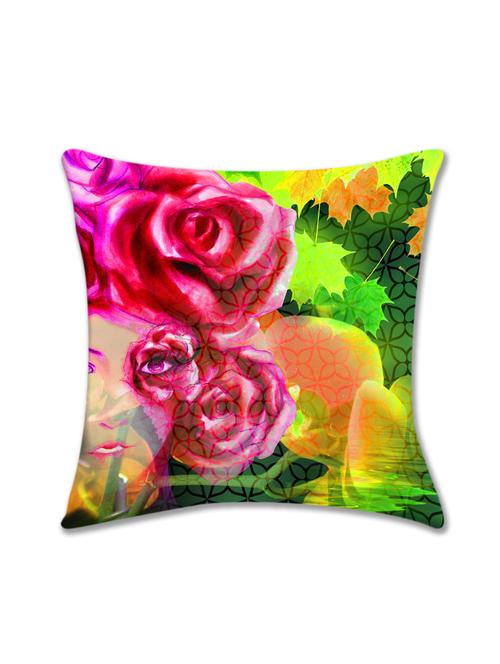cushion pallete beautiful rose cushion cover (16x16) - 10059783 - Very Small Image - 1
