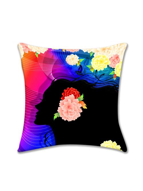 cushion pallete floral lady cushion cover (16x16) - 10059801 - Very Small Image - 1
