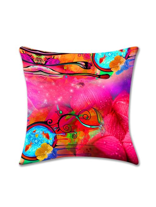cushion pallete 3d pink floral cushion cover (16x16) - 10059856 - Very Small Image - 1