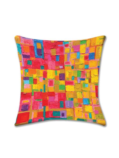 cushion pallete abstract multi color cushion cover (16x16) - 10059867 - Very Small Image - 1