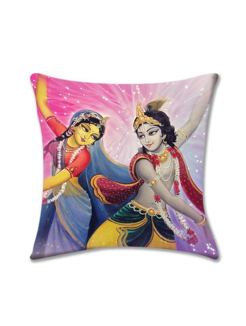 cushion pallete 3d radha krishna cushion cover (16x16) - 10059868 - Very Small Image - 1