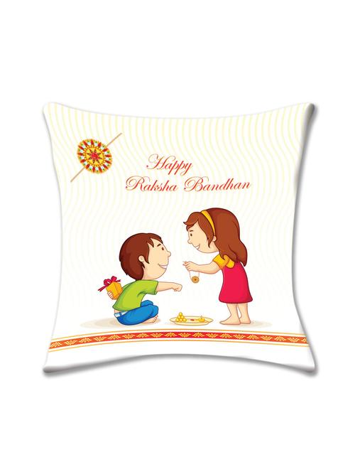 cushion pallete happy raksha bandhan cushion cover (16x16) - 10059906 - Very Small Image - 1