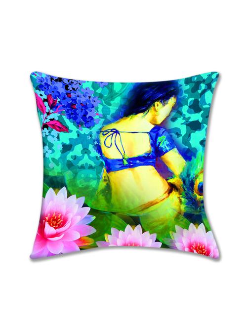 cushion pallete floral digital printed cushion cover (16x16) - 10059931 - Very Small Image - 1
