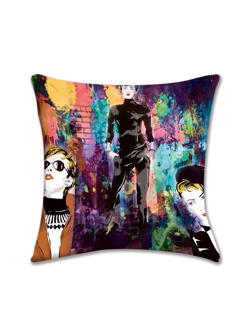 cushion pallete abstract face cushion cover (16x16) - 10060036 - Very Small Image - 1