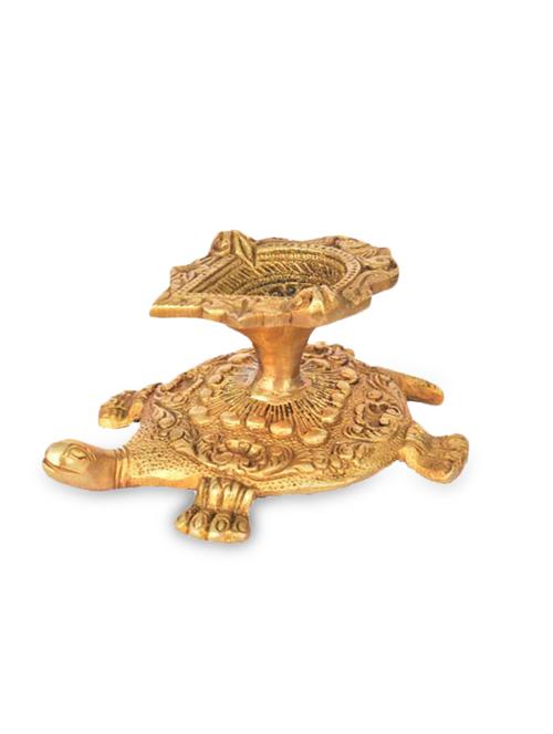 tortoise candle stand (14.5 cm x 6.5 cm x 10 cm ) - 10060818 - Very Small Image - 1