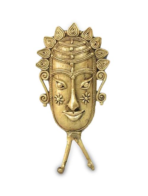 ritual mask and hanger (3 cm x 14.5 cm x 12 cm ) - 10060832 - Very Small Image - 1