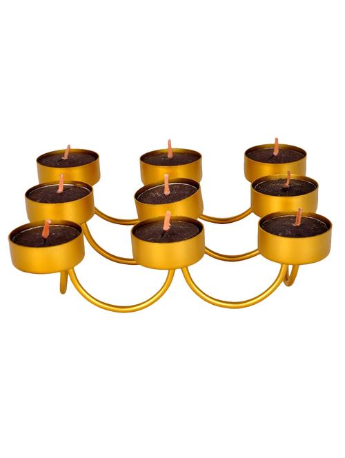 elegant 9 lamp t-light holder-green - 10067757 - Very Small Image - 1