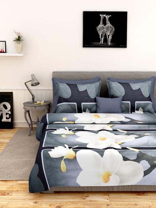 first row allegiant printed bedsheet with two pillow cover - 10068356 - Very Small Image - 1