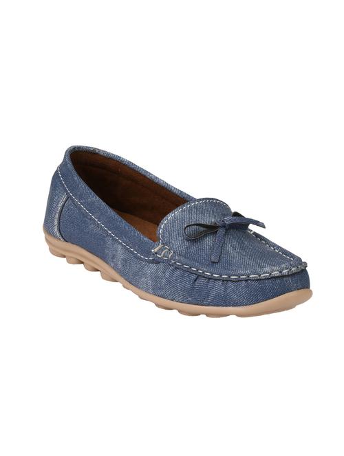 blue velvet moccasins - 10074004 - Very Small Image - 1