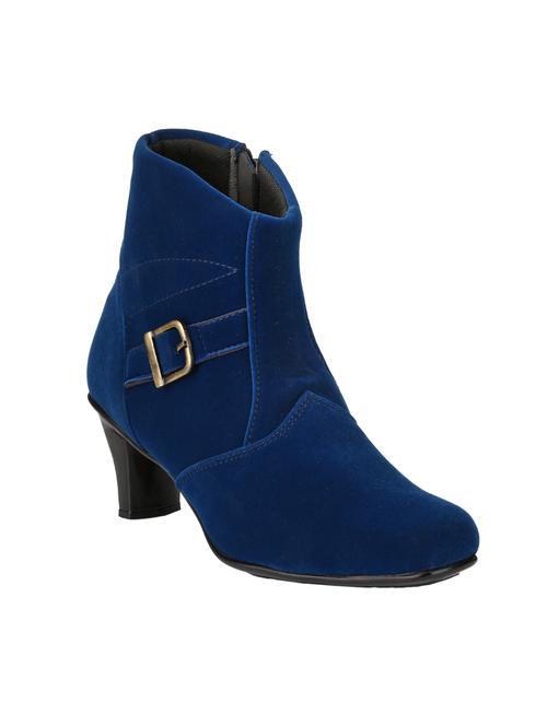 blue velvet boots - 10074045 - Very Small Image - 1