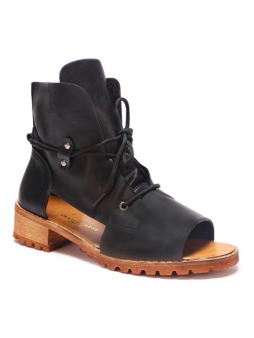 black leatherette sandals - 10075750 - Very Small Image - 1