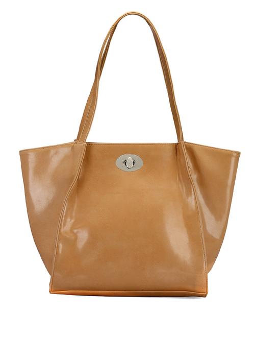 camel leatherette handbag - 10078455 - Very Small Image - 1