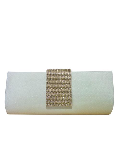 gold rexin clutch - 10079531 - Very Small Image - 1