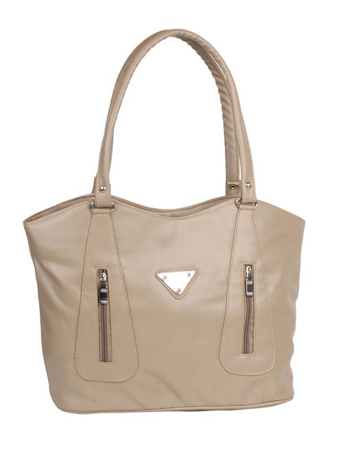 beige leatherette handbag - 10080187 - Very Small Image - 1