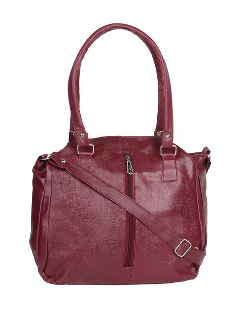 maroon leatherette handbag - 10080193 - Very Small Image - 1