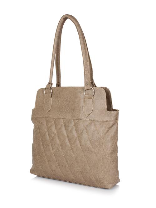 beige leatherette handbag - 10080200 - Very Small Image - 1