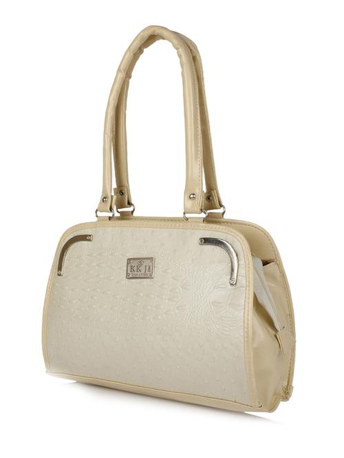 off white leatherette handbag - 10080223 - Very Small Image - 1